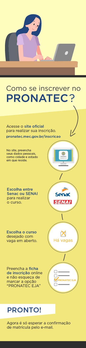 Como se inscrever no Pronatec Como se inscrever no Pronatec EJA