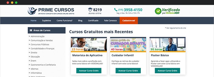 Cursos Online Gratuitos Com Certificado Prime Cursos Cursos Online Gratuitos Com Certificado Prime Cursos
