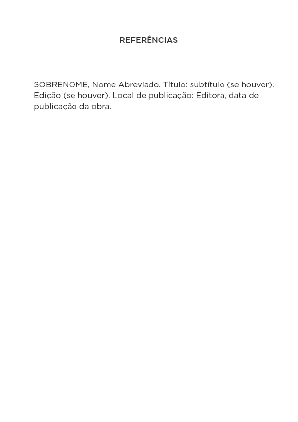 Referência para o TCC Referência para o TCC