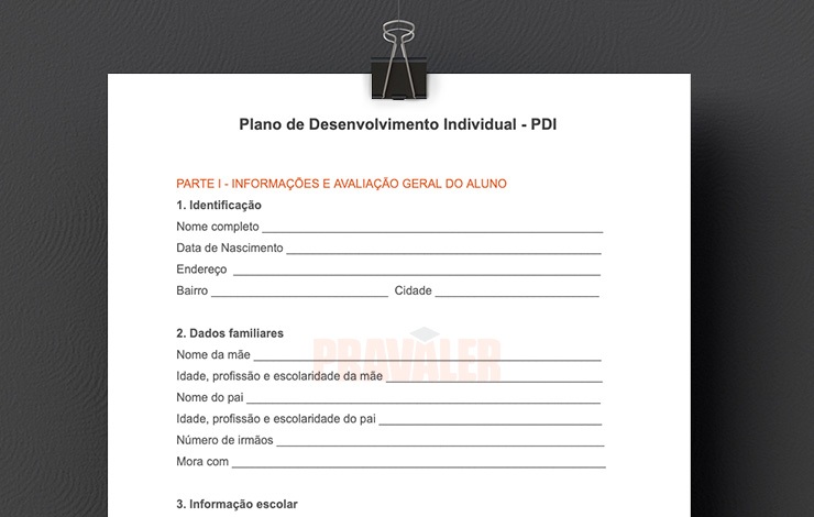 Modelo de PDI Aluno