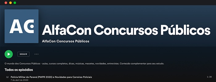 Podcast Alfacon Concursos Publicos