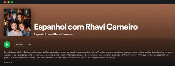 Podcast Espanhol Com Rhavi Carneiro