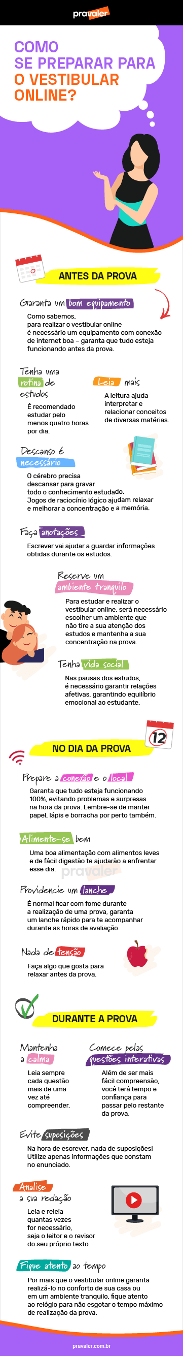 Como se preparar para o vestibular online