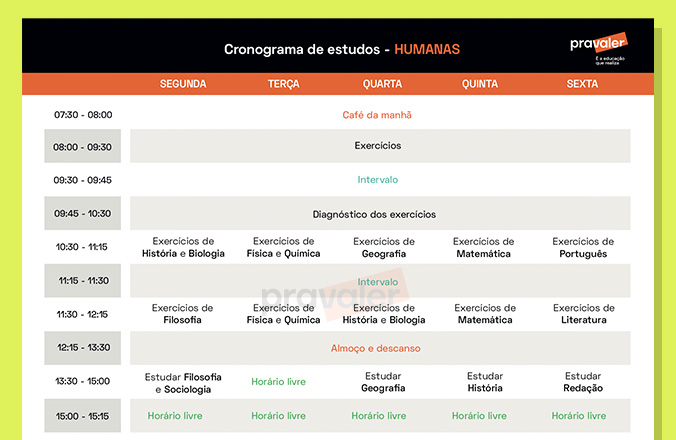 Sugestão de Rotina de Estudos Fundamental, PDF, Vogal