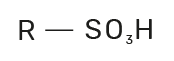 estrutura geral do ácido sulfônico