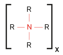 fórmula estrutural do sal de amônio quaternário