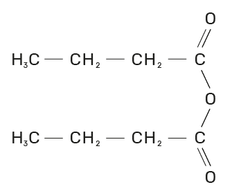 fórmula geral de um anidrido butanoico
