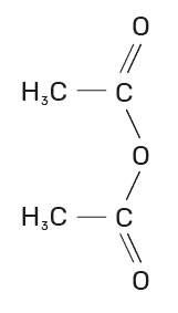 fórmula geral de um anidrido etanoico