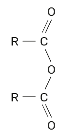 fórmula geral de um anidrido de ácido carboxílico