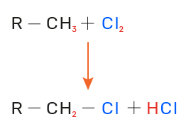 haleto orgânico e hidrácido halogenado