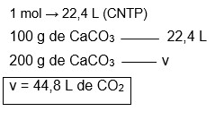 Regra de três na Estequiometria