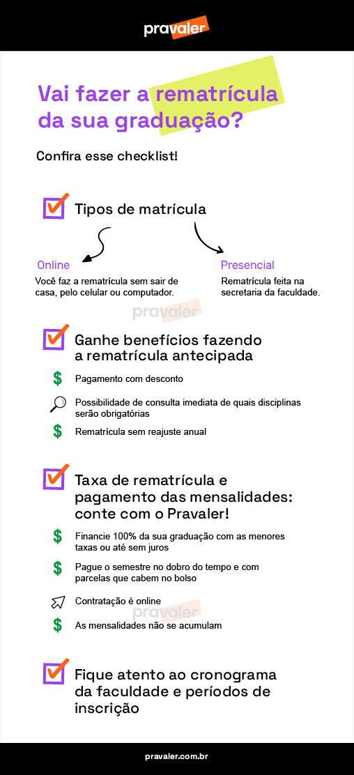 Como funciona a rematrícula na faculdade